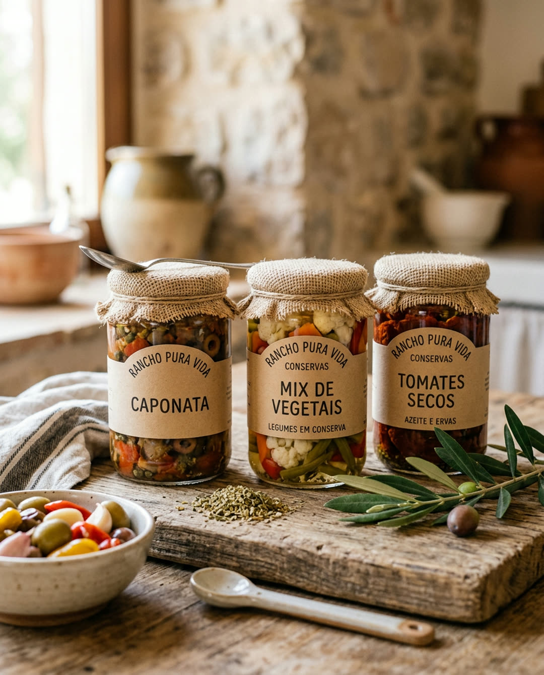 Caponata e conservas