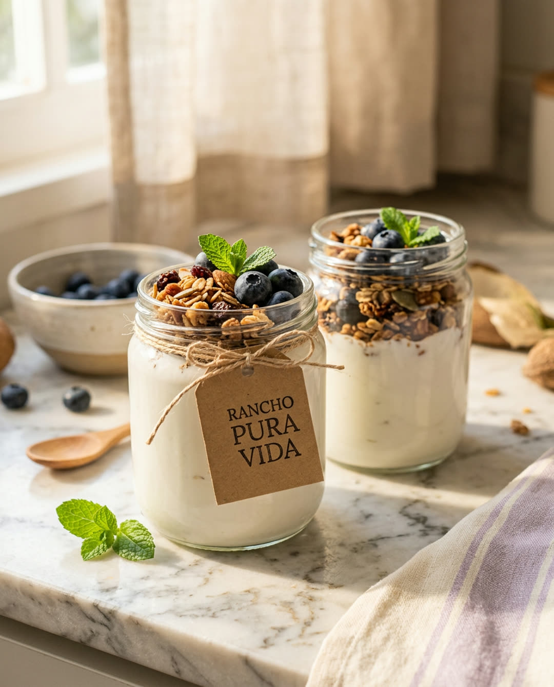 Iogurte fermentado vegano